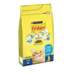 Friskies 1,5kg Sterilised Cat Lososos a zelenina