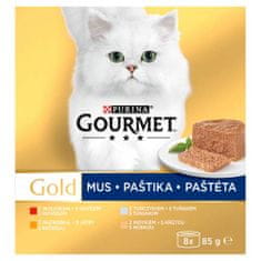 Gourmet GOLD 8x85g hovězí