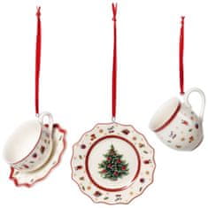 Villeroy & Boch Set vánočních ozdob TOY'S DELIGHT DECORATION Nádobí 3 ks