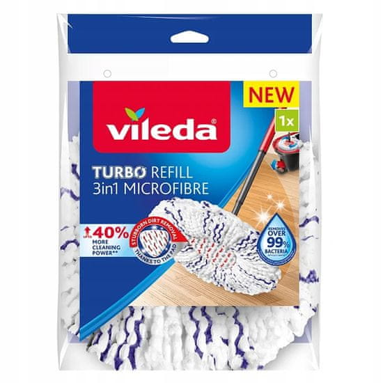 VILEDA PROFESSIONAL Náplň do rotačního mopu Vileda Turbo 3v1 z mikrovlákna