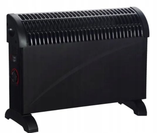 Volteno Konvektorový ohřívač s termostatem 2000W černý