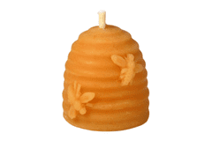 Zaparkorun.cz Litá svíčka včelí úl z pravého včelího vosku, výška 4,5 cm, 35 g, Bee harmony