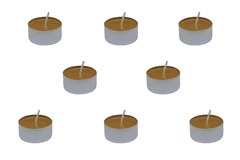 Balení čajových svíček z pravého včelího vosku, 8 ks