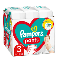 Pampers pants plenkové kalhotky velikost 4 176 plenek 9kg-15kg