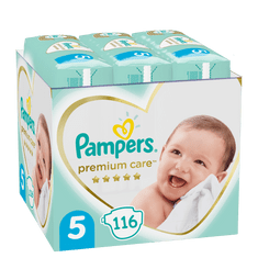 Pampers Premium Care Velikost 5 Plenky (11-16kg) 116 ks