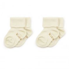 KipKep dětské ponožky Stay-on-Socks 6-12m 2páry Off White