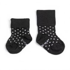 Dětské ponožky Stay-on-Socks 6-12m 2páry Black&amp;White Dots