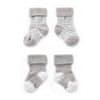 dětské ponožky Stay-on-Socks 0-6m 2páry Silver Grey