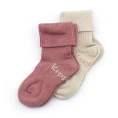 Dětské ponožky Stay-on-Socks 6-12m 2páry Dusty Clay