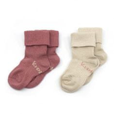 Dětské ponožky Stay-on-Socks 6-12m 2páry Dusty Clay