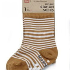 Dětské ponožky Stay-on-Socks ANTISLIP 12-18m 1pár Camel