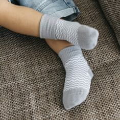 KipKep Dětské ponožky Stay-on-Socks ANTISLIP 12-18m 1pár Ziggy Grey