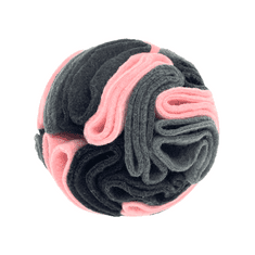 Guden Snuffle ball MINI (10cm) růžová/šedá/černá