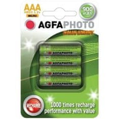 Agfaphoto nabíjecí NiMH baterie AAA, 1.2V 900mAh, 4ks