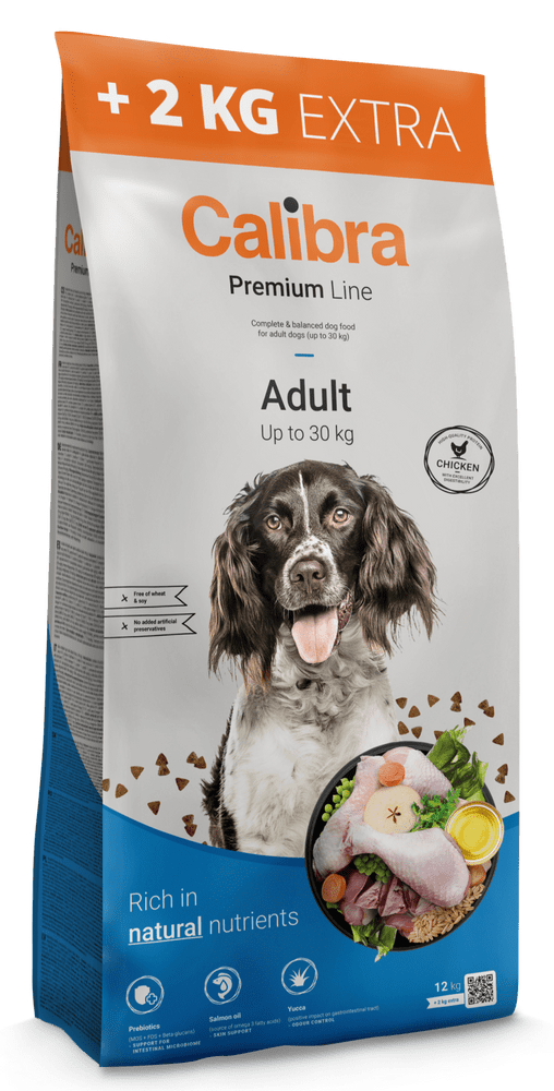 Calibra Dog Premium Line Adult 12+2 kg