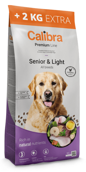 Calibra Dog Premium Line Senior&Light 12+2 kg