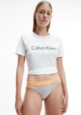 Calvin Klein Dámské tanga QF3751, Sv. šedá, XS