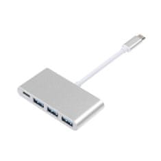 Northix USB-C na USB-C a 3x USB-A adaptér 