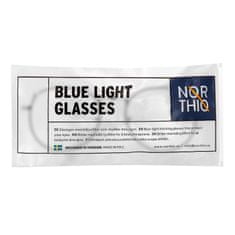 Northix Brýle Northio, Anti Blue Light - Kočka - Stříbrná / Černá 