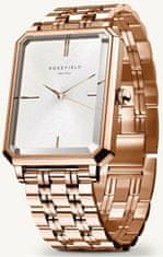 Rosefield The Octagon White Sunray Steel Rose Gold OCWSRG-O42