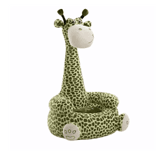 PAPA Dětské křeslo žirafa zelená