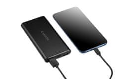 Canyon powerbanka PB-106B,10000mAh Li-poly,Input 5V/2A (Micro-USB/USB-C),Output 5V/2.1A (2xUSB-A),černá