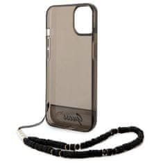 Guess GUHCP14MHGCOHK hard silikonové pouzdro iPhone 14 PLUS 6.7" black Translucent Pearl Strap