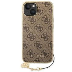 Guess GUHCP14MGF4GBR hard silikonové pouzdro iPhone 14 PLUS 6.7" brown 4G Charms Collection