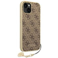 Guess GUHCP14MGF4GBR hard silikonové pouzdro iPhone 14 PLUS 6.7" brown 4G Charms Collection