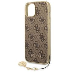 Guess GUHCP14MGF4GBR hard silikonové pouzdro iPhone 14 PLUS 6.7" brown 4G Charms Collection