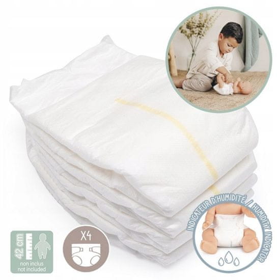 Smoby Plenky Baby Nurse Pampers 4 ks pro panenku