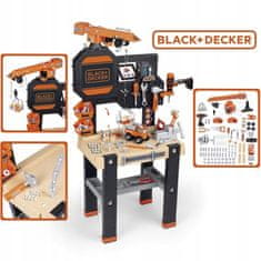 Smoby Black & Decker Workshop s jeřábem + 94 Ak