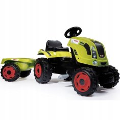 Smoby Smoby Traktor Pro Claas Pedály S Přívěsem