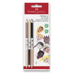 Faber-Castell Pastelky Faber-Castell Colour Grip Children of the world blistr, 3 barvy