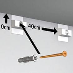 Artiteq Set závěsného systému ClickRail s háčky nosnost do 20kg , 400 cm