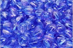 Kraftika 16 ks crystal purple blue melon české skleněné vločky 8mm