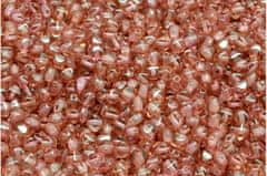 Kraftika 100 ks crystal red becone beads české skleněné perly 4mm