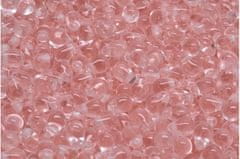 Kraftika 40 ks crystal rosaline rose pink clear teardrop české