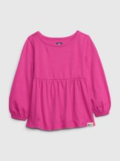 Gap Dětské tričko organic cotton peplum 2YRS