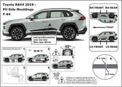 Rider Ochranné boční lišty na dveře, Toyota Rav4 V, 2018-