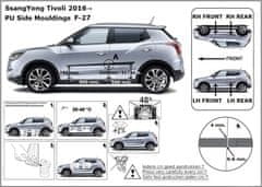 Rider Ochranné boční lišty na dveře, Ssangyong Tivoli, 2015- ,