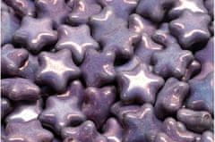 Kraftika 8ks vega purple luster star beads české skleněné korálky