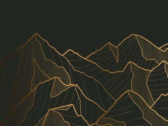 AG Design Zlaté hory, vliesová fototapeta, 360x270 cm