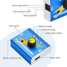 YUNIQUE GREEN-CLEAN Digitální servo tester DC 4.8V-6V RC multifunkční hliníkové pouzdro servo regulátor CCPM test pro ESC servomotor