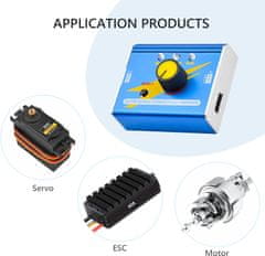 YUNIQUE GREEN-CLEAN Digitální servo tester DC 4.8V-6V RC multifunkční hliníkové pouzdro servo regulátor CCPM test pro ESC servomotor