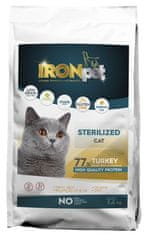 IRONpet Cat Sterilized Turkey (Krůta) 12 kg