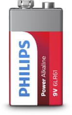 Takara Baterie Philips 6LR61P1B/10 Power Alkaline 9V 1-blister