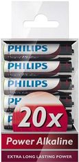 Philips Baterie LR03P20T/10 Power Alkalické AAA 20ks