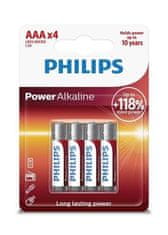 Philips Baterie LR03P4B/10 Power Alkalickí AAA 4ks
