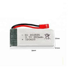 YUNIQUE GREEN-CLEAN 1 ks baterie pro Potensic F181 F181WH F163 H12C Drone baterie 3.7V 800mAh RC